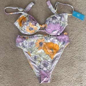 NEW Cupshe High-Waisted Bikini size M